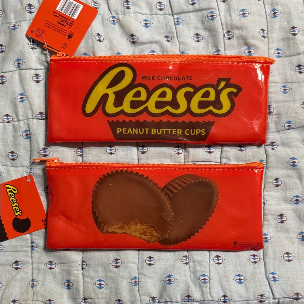 Reese's Orange Pencil Case